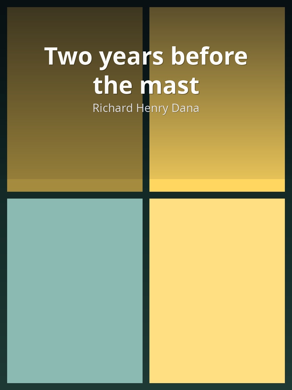 Two years before the mast by Richard Henry Dana book cover