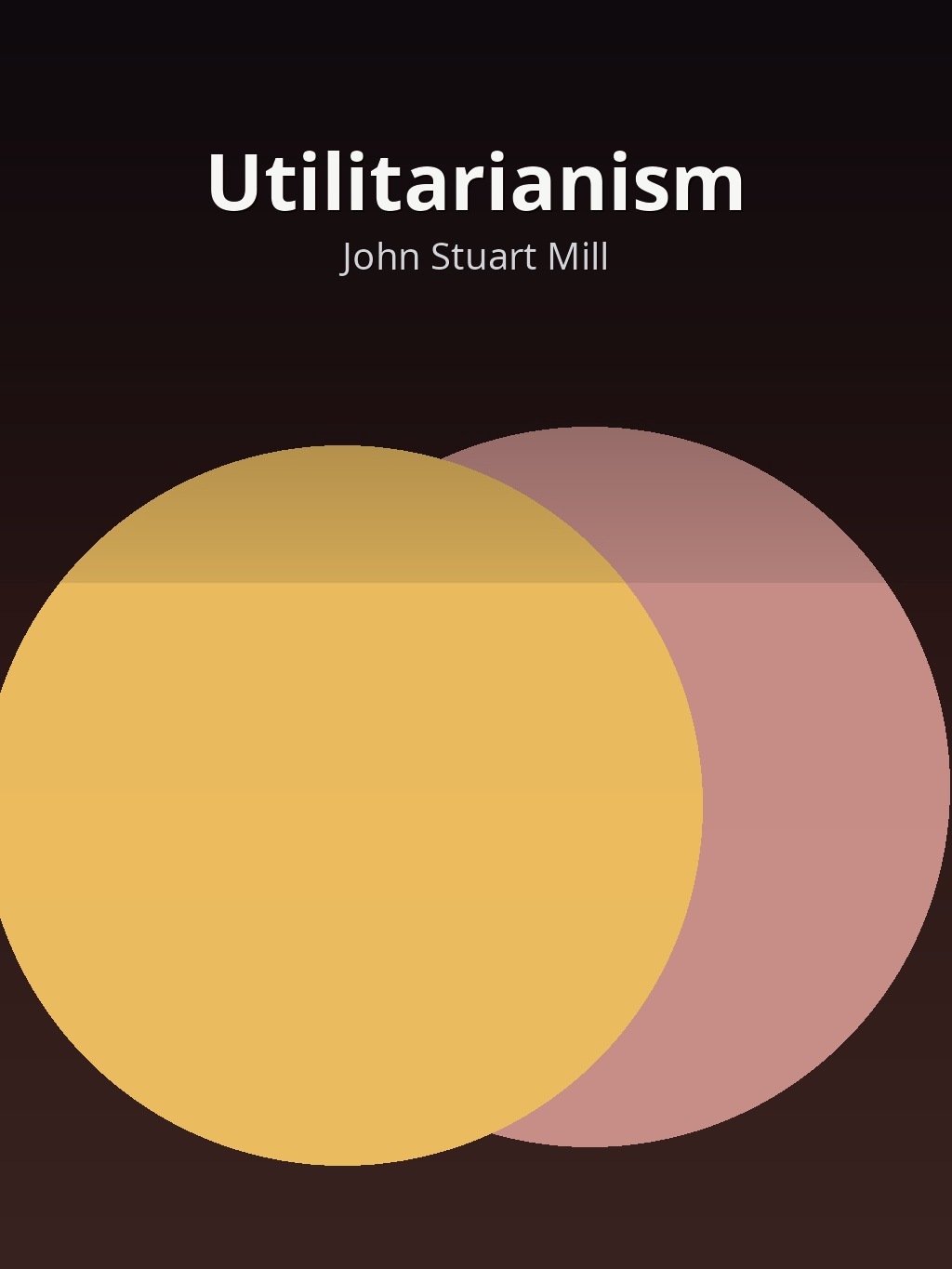 Utilitarianism by John Stuart Mill book cover