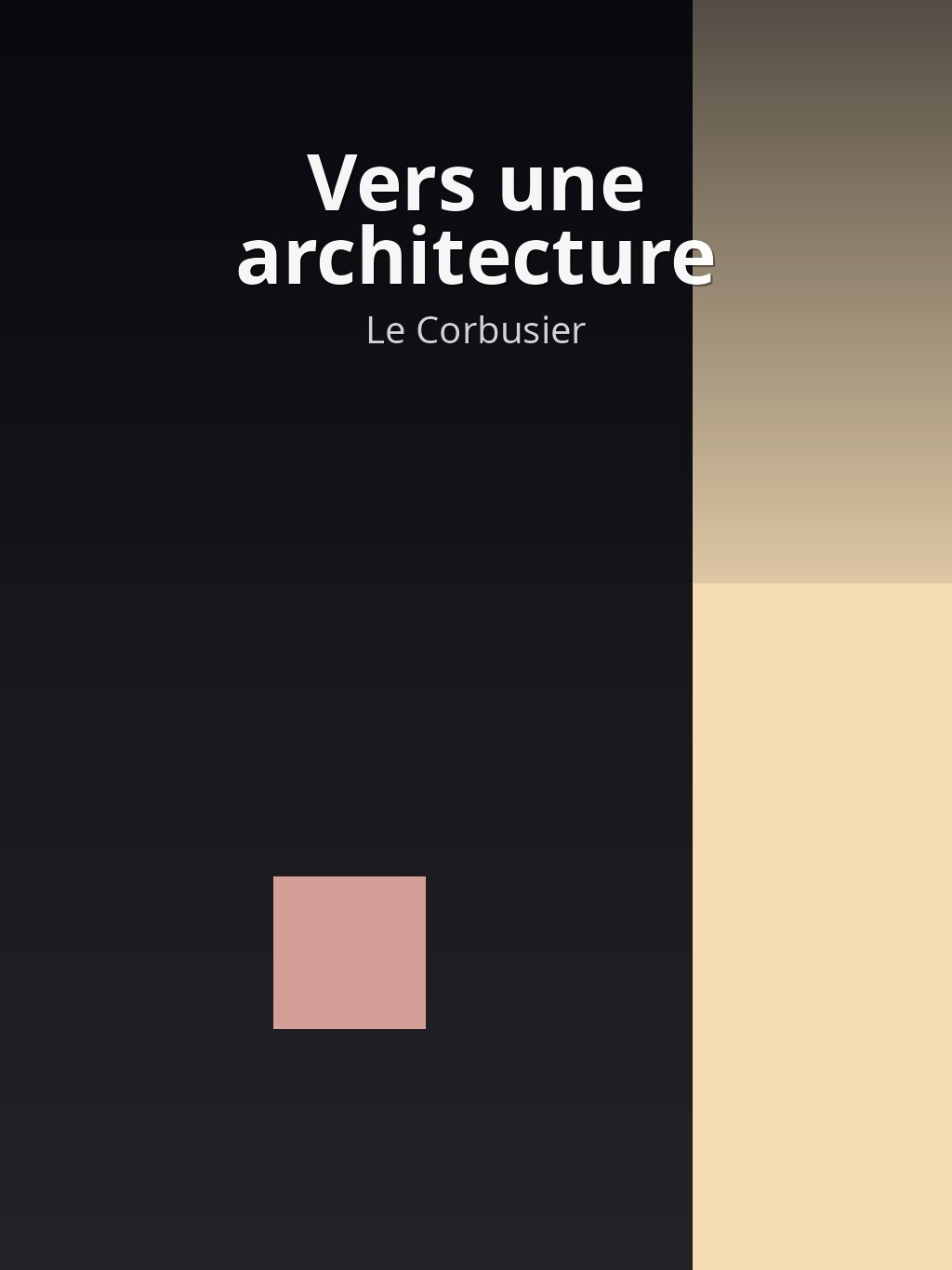 Vers une architecture by Le Corbusier book cover