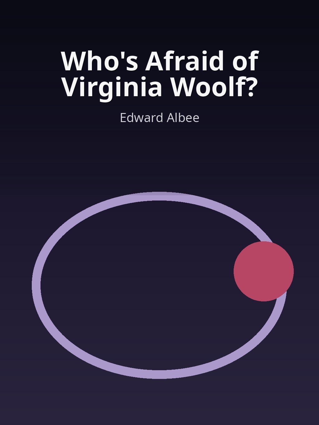 Who's Afraid of Virginia Woolf? by Edward Albee book cover