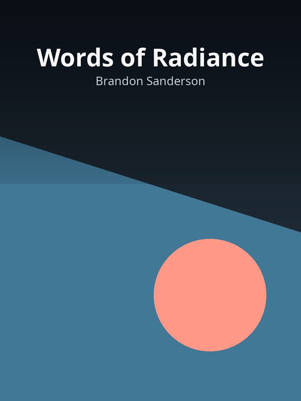 AI-generated book cover of Words of Radiance by Brandon Sanderson