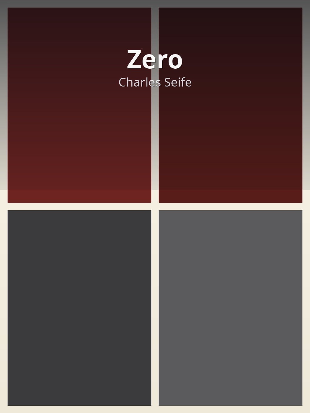 Zero by Charles Seife book cover